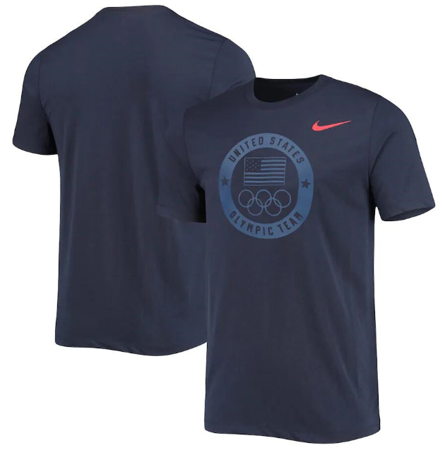 Men's Team USA Navy Stealth Performance Tri-Blend T-Shirt(Run Small)